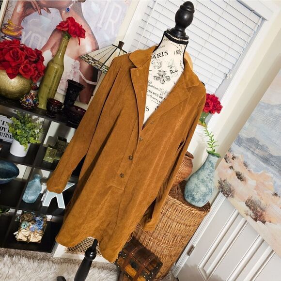 Vtg Harve Bernard Velour Feel Causual Button Front Shirt. - Picture 12 of 14